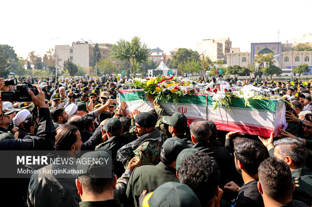 مراسم تشییع شهید امنیت امیرمحمد شمسی