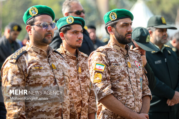 مراسم تشییع شهید امنیت امیرمحمد شمسی