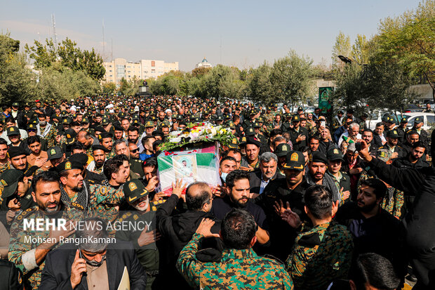 مراسم تشییع شهید امنیت امیرمحمد شمسی