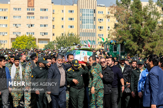 مراسم تشییع شهید امنیت امیرمحمد شمسی