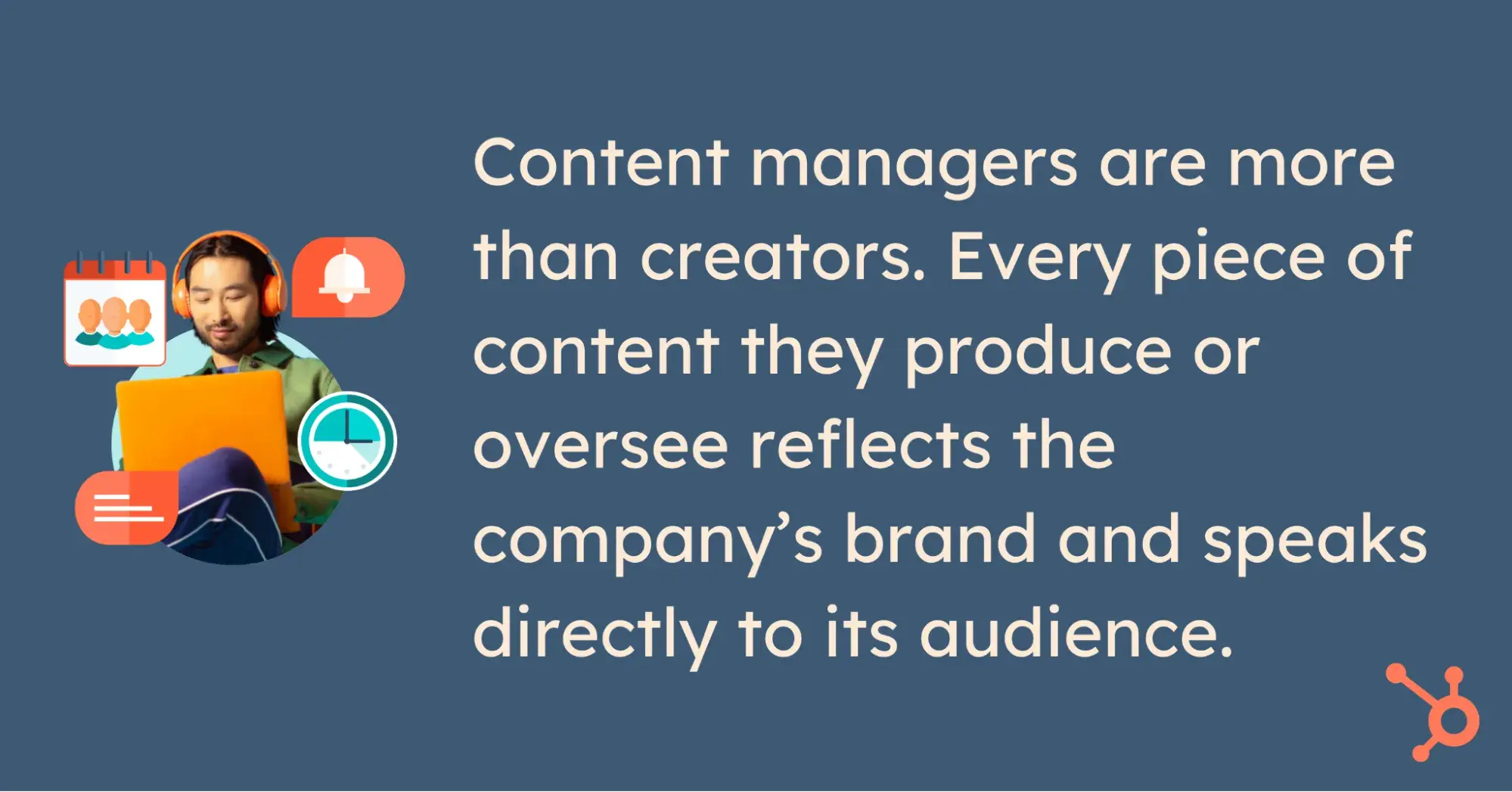 pull quote on what does a content manager do