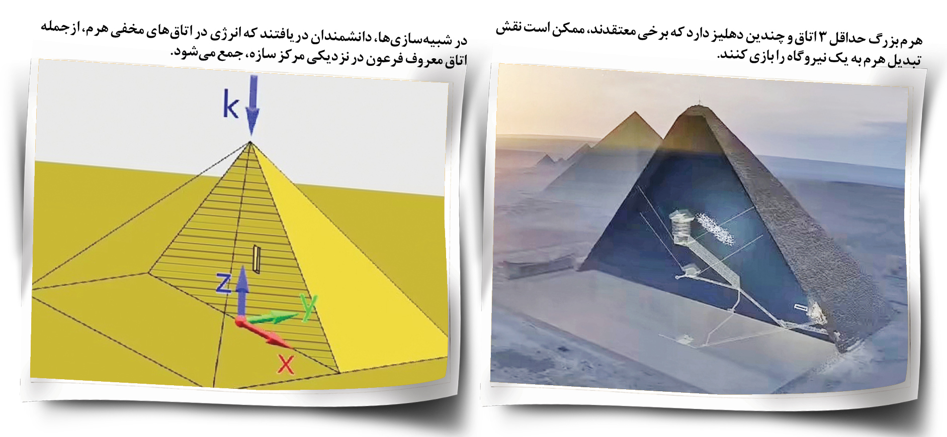 نیروگاه مخفی در دل اهرام | هرم جیزه دارای یک نیروگاه برای تولید انرژی پاک بوده است