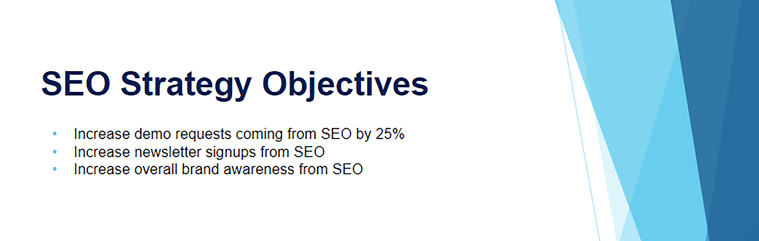 SEO Strategy Objectives