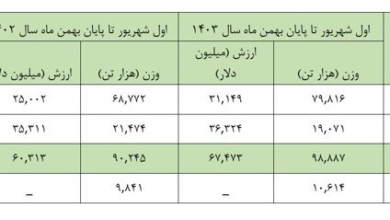 99 هزارتن مبادلات تجاری دردولت چهاردهم/ 16%افزایش حجم صادرات