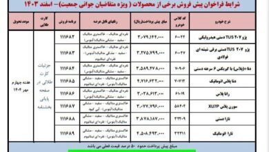 ثبت‌ نام ایران خودرو نیمه دوم اسفند ۱۴۰۳ / فروش پژو ۲۰۷، دنا پلاس، رانا، سورن پلاس و تارا به قیمت کارخانه + لینک